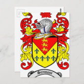 Seymour-Wappen Postkarte (Vorne/Hinten)