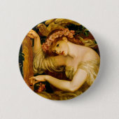 Sezauber von Dante Gabriel Rossetti Button (Vorderseite)