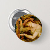 Sezauber von Dante Gabriel Rossetti Button (Vorne & Hinten)