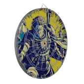 SF Anime Hero - Holzschnitt (1) Dartscheibe (Vorderseite Links)