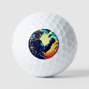 SF Anime Hero - Holzschnitt (2) Golfball