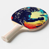 SF Anime Hero - Holzschnitt (2) Tischtennis Schläger (Vorderseite)