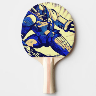 SF Anime Hero - Holzschnitt (4) Tischtennis Schläger