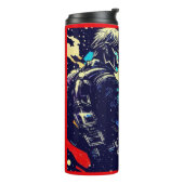 SF - Anime Hero Woodcut 2 Thermosbecher (Nach links gedreht)