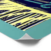 SF - Anime Hero Woodcut 3 Poster (Ecke)