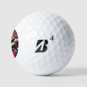 SF Anime Starfighter - Holzschnitt (1) Golfball (Logo)