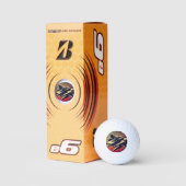 SF Anime Starfighter - Holzschnitt (1) Golfball (Verpackungen)