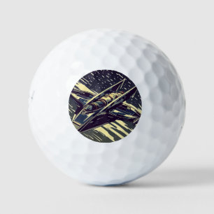 SF Anime Starfighter - Holzschnitt (4) Golfball
