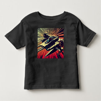 SF - Anime Starfighter Woodcut 1 Kleinkind T-shirt