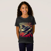 SF - Anime Starfighter Woodcut 1 T-Shirt (Vorne ganz)