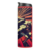 SF - Anime Starfighter Woodcut 1 Thermosbecher (Nach rechts gedreht)