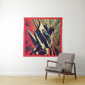 SF - Anime Starfighter Woodcut 1 Wandteppich (Beispiel (Horizontal))