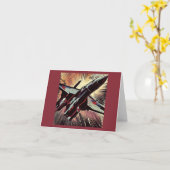 SF - Anime Starfighter Woodcut 2 Karte (Gelbe Blume)