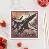 SF - Anime Starfighter Woodcut 2 Serviette (Beispiel)