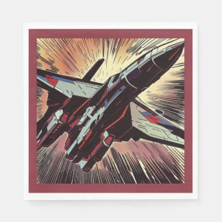 SF - Anime Starfighter Woodcut 2 Serviette