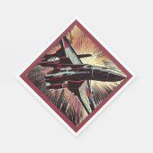 SF - Anime Starfighter Woodcut 2 Serviette (Ecke)