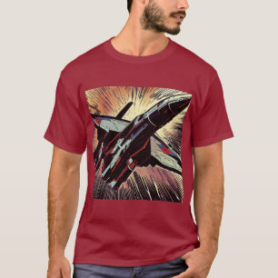 SF - Anime Starfighter Woodcut 2 T-Shirt