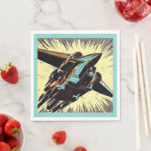 SF - Anime Starfighter Woodcut 3 Serviette (Beispiel)