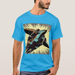 SF - Anime Starfighter Woodcut 3 T-Shirt