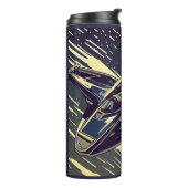 SF - Anime Starfighter Woodcut 4 Thermosbecher (Nach links gedreht)