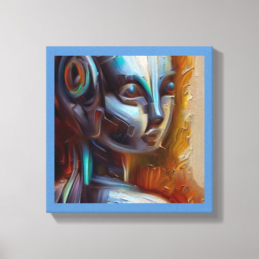 SF - Artificial Intelligence Held 3 Leinwanddruck (Vorderseite)