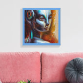 SF - Artificial Intelligence Held 3 Leinwanddruck (Insitu (Wohnzimmer))