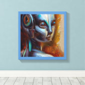 SF - Artificial Intelligence Held 3 Leinwanddruck (Insitu (Holzboden))