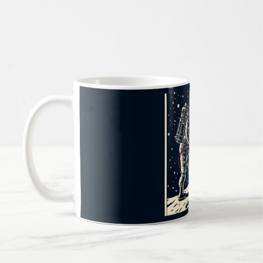SF - Astronaut auf dem Waldrand 1 Kaffeetasse (Links)