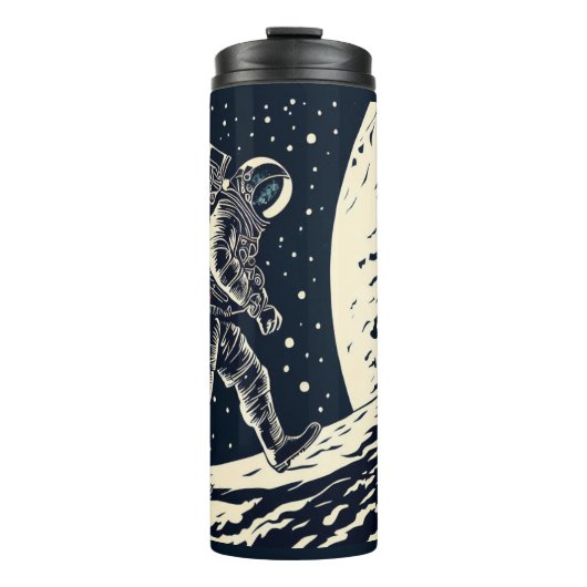 SF - Astronaut auf dem Waldrand 1 Thermosbecher (Vorderseite)