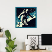 SF - Astronaut auf dem Waldrand 2 Poster (Heimbüro)
