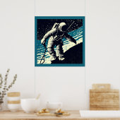 SF - Astronaut auf dem Waldrand 2 Poster (Küche)