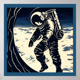 SF - Astronaut auf dem Waldrand 3 Poster