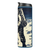 SF - Astronaut auf dem Waldrand 3 Thermosbecher (Nach rechts gedreht)