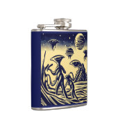 SF - Außerirdischen auf einem seltsamen Planetenho Flachmann (Rechts)