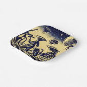 SF - Außerirdischen auf einem seltsamen Planetenho Pappteller (Gewinkelt)