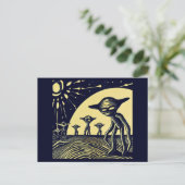 SF - Außerirdischen auf einem seltsamen Planetenho Postkarte (Stehend Vorderseite)