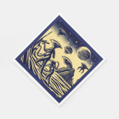 SF - Außerirdischen auf einem seltsamen Planetenho Serviette (Ecke)