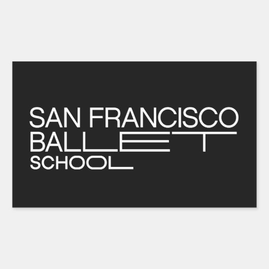 SF Ballettschule Aufkleber (Vorderseite)