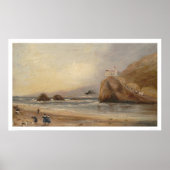SF Beach, Siegel Rock und Cliff House (1166) Poster (Vorne)