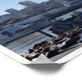 SF City Skyline & Pier 39 Sea Lions #1-2 Poster (Ecke)