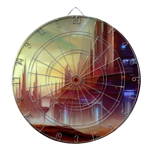 SF City Strange Planet (1) Dartscheibe (vorne)