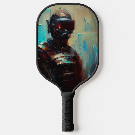 SF - Cyberpunk Hero (1) Pickleball Schläger (Vorderseite)