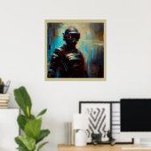 SF - Cyberpunk Hero 1 Poster (Heimbüro)