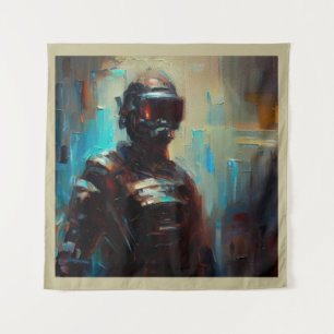 SF - Cyberpunk Hero 1 Wandteppich