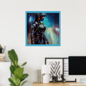 SF - Cyberpunk Hero 2 Poster (Heimbüro)