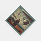 SF - Dänische Meister 1 Serviette (Ecke)