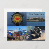 SF Fisherman's Wharf Attraktionen #1 Postkarte (Vorne/Hinten)