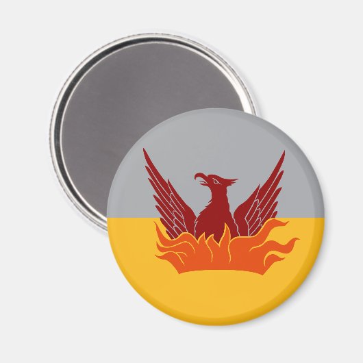 SF Fog & Gold Flag Magnet (Vorderseite/Rückseite)