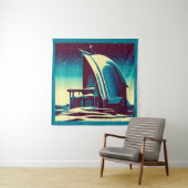 SF Futuristische Kirche 1 Wandteppich (Beispiel)