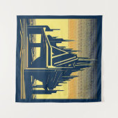 SF Futuristische Kirche 2 Wandteppich (Vorderseite (Horizontal))